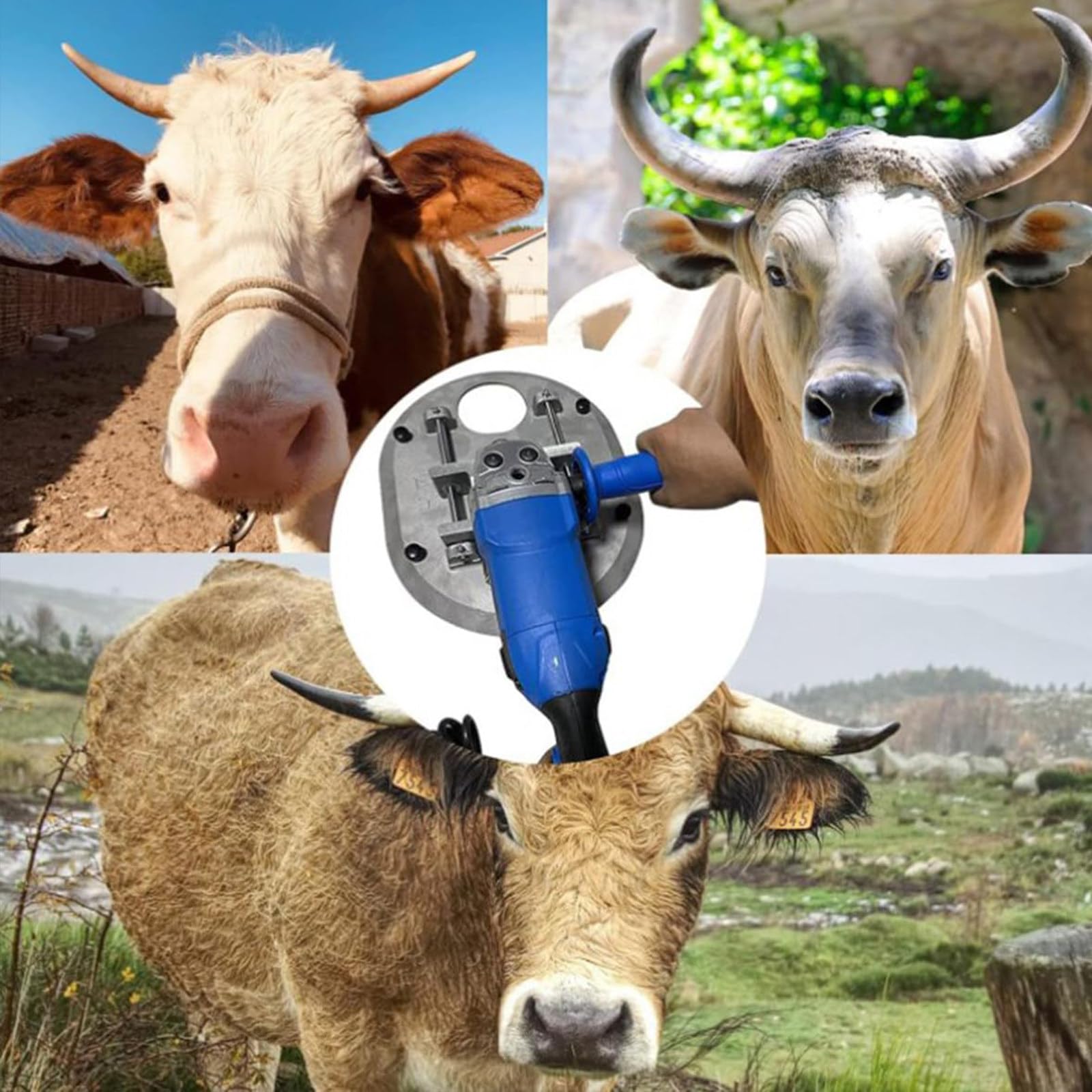 1900W Electric Cattle Dehorner for Goats & Livestock - Portable Horn Removal Tool for Calves, Sheep & Farm Animals - Essential Livestock Equipment for Dairy Farms & Veterinary Use