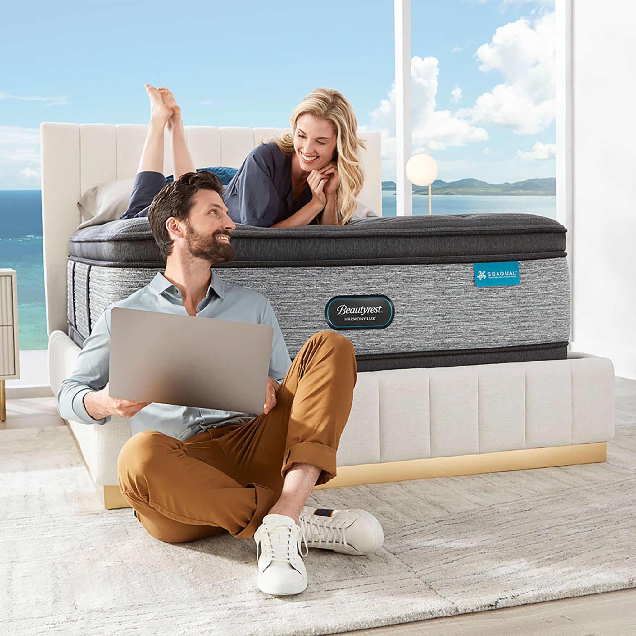 Beautyrest Harmony Lux Recover Comfort Top Innerspring 17.25 Inch Mattress - Premium Support for Back Pain Relief & Pressure Relief, Perfect for Side, Back & Stomach Sleepers - Ideal for Master Bedroom, Guest Room & Apartment Sleeping