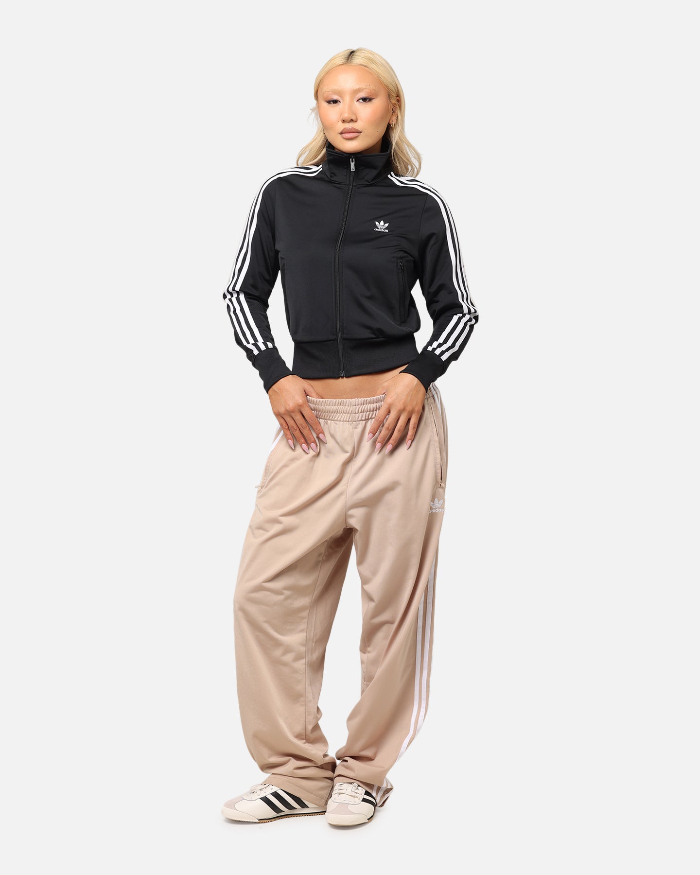 Adidas Women's Adicolor Classics Firebird Track Jacket - Black Athletic Running Top for Gym, Jogging & Casual Wear