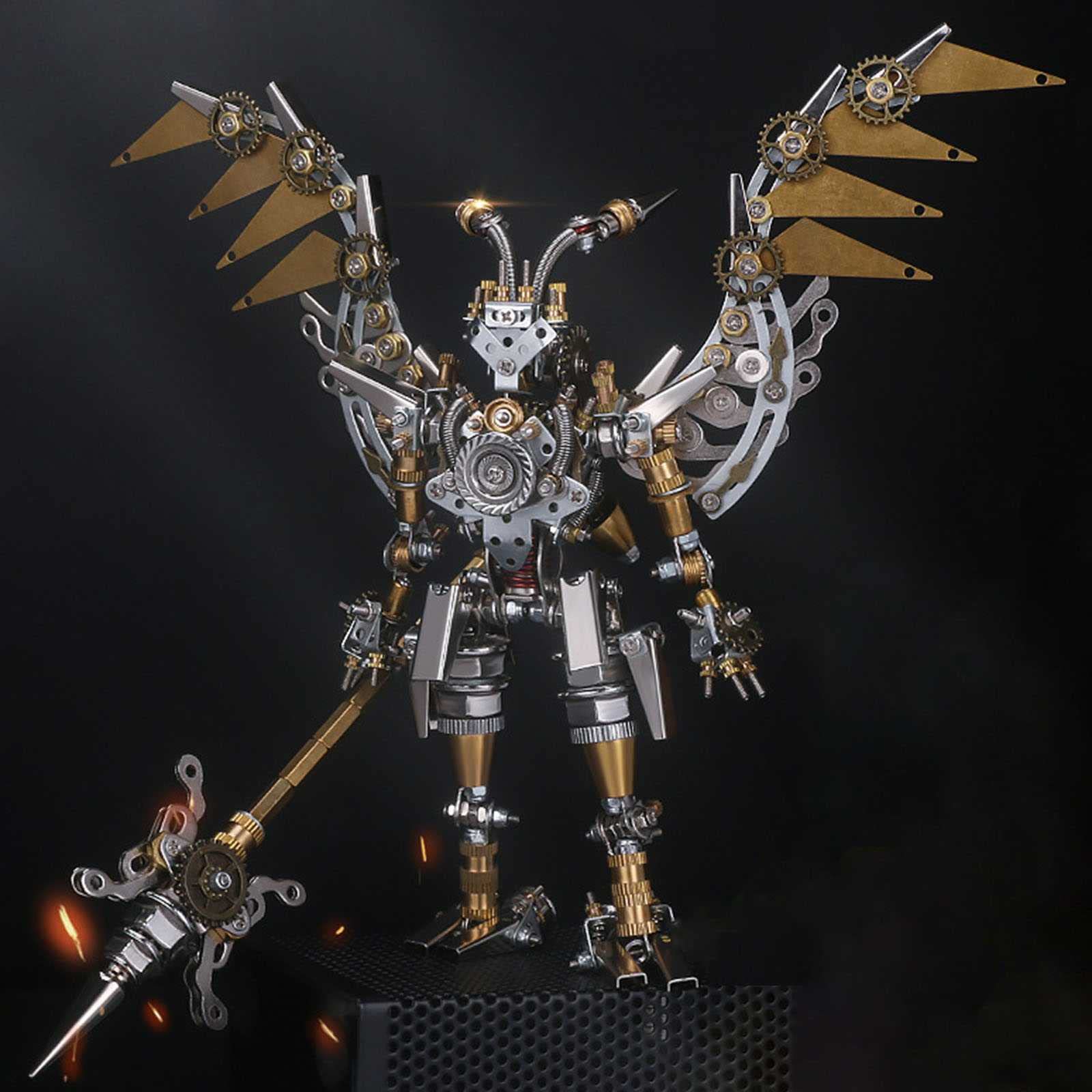 Yiuhhad 3D Metal Assembly Model Kit - Guan Yu Anime Figure (15-20cm) | Realistic PVC Collectible Toy for Anime Fans, Home Decor & Gift Giving | Perfect for Display, Collection & Chinese Culture Enthusiasts