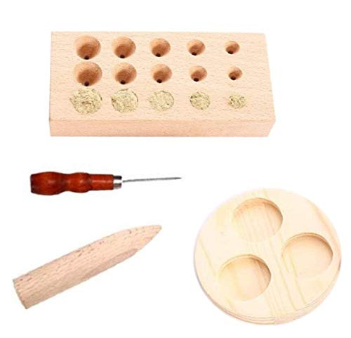 Premium Multi-Size Moxa Cone Cake Rolls Maker Mold Tool - 15 Eyes DIY Moxibustion Tower Kit for Acupuncture Therapy & Home Wellness Use