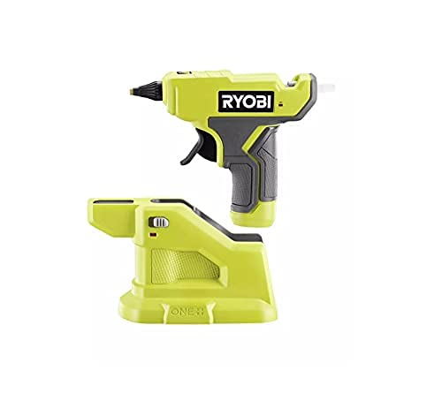 Renewed Ryobi P306 18V Cordless Glue Gun Kit with 2 Batteries & Charger - Compact & Powerful for DIY Projects, Home Repairs, and Crafting
