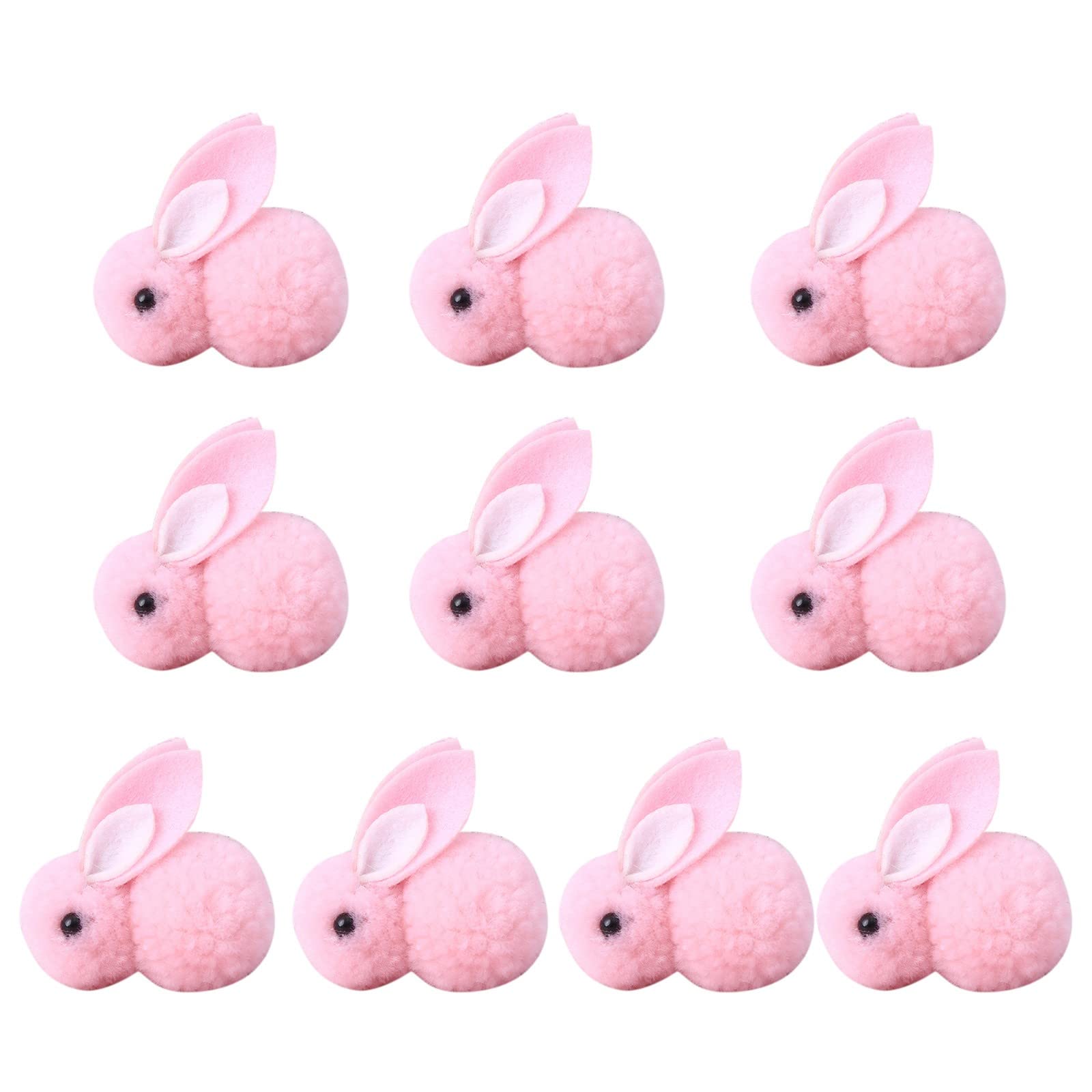 YXWLLN 3D Plush Rabbit DIY Wreath Kit - Creative Floral Headband Accessories for Home Decor, Baby Shower, Easter Crafts & Party Decorations (Color B)
