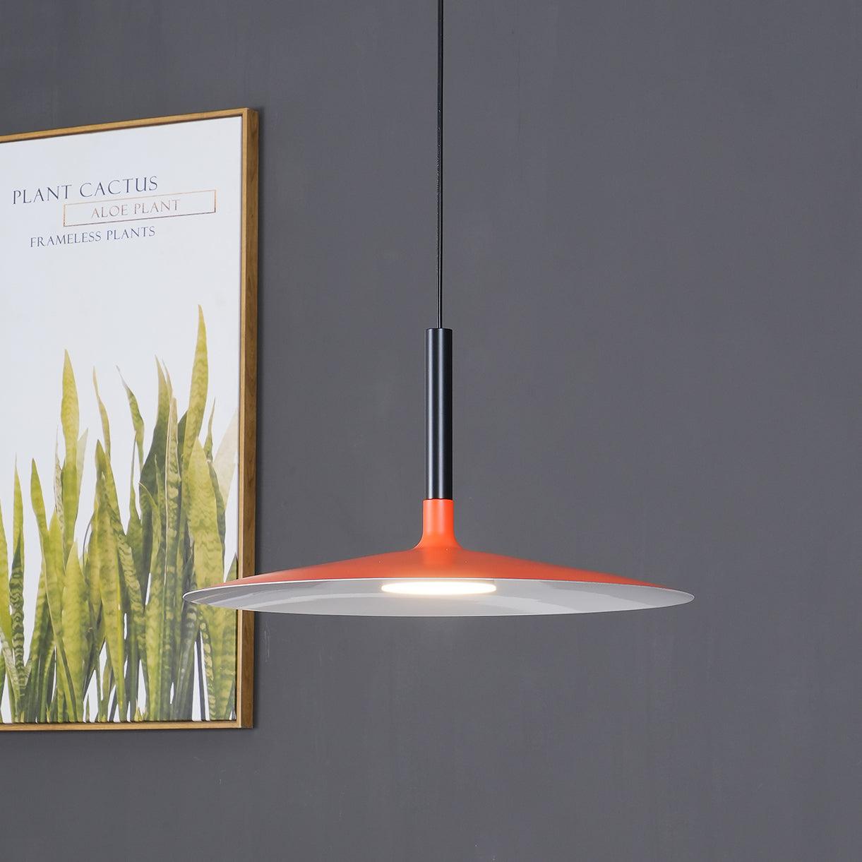 Aplomb Modern Metal Pendant Light - Industrial Style Ceiling Hanging Lamp for Kitchen Island, Dining Room & Bedroom Lighting