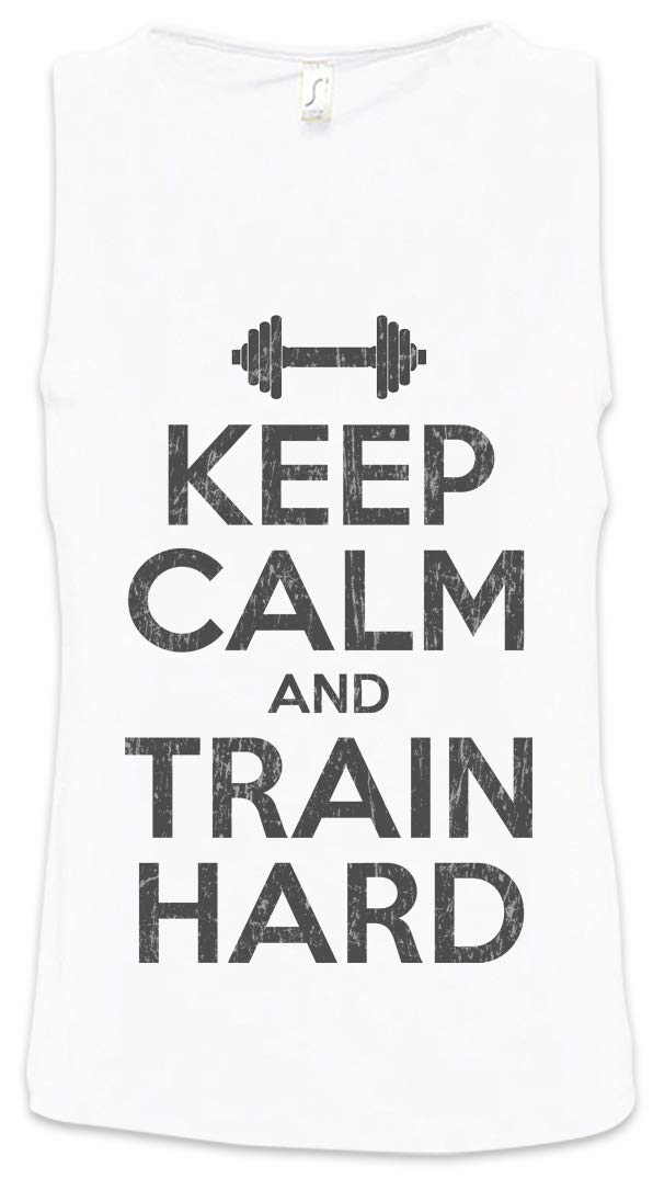 Urban Backwoods Keep Calm and Train Hard Men's Tank Top - Breathable Gym Shirt for Workout & Bodybuilding - Perfect for Weightlifting, Running, and Fitness Training