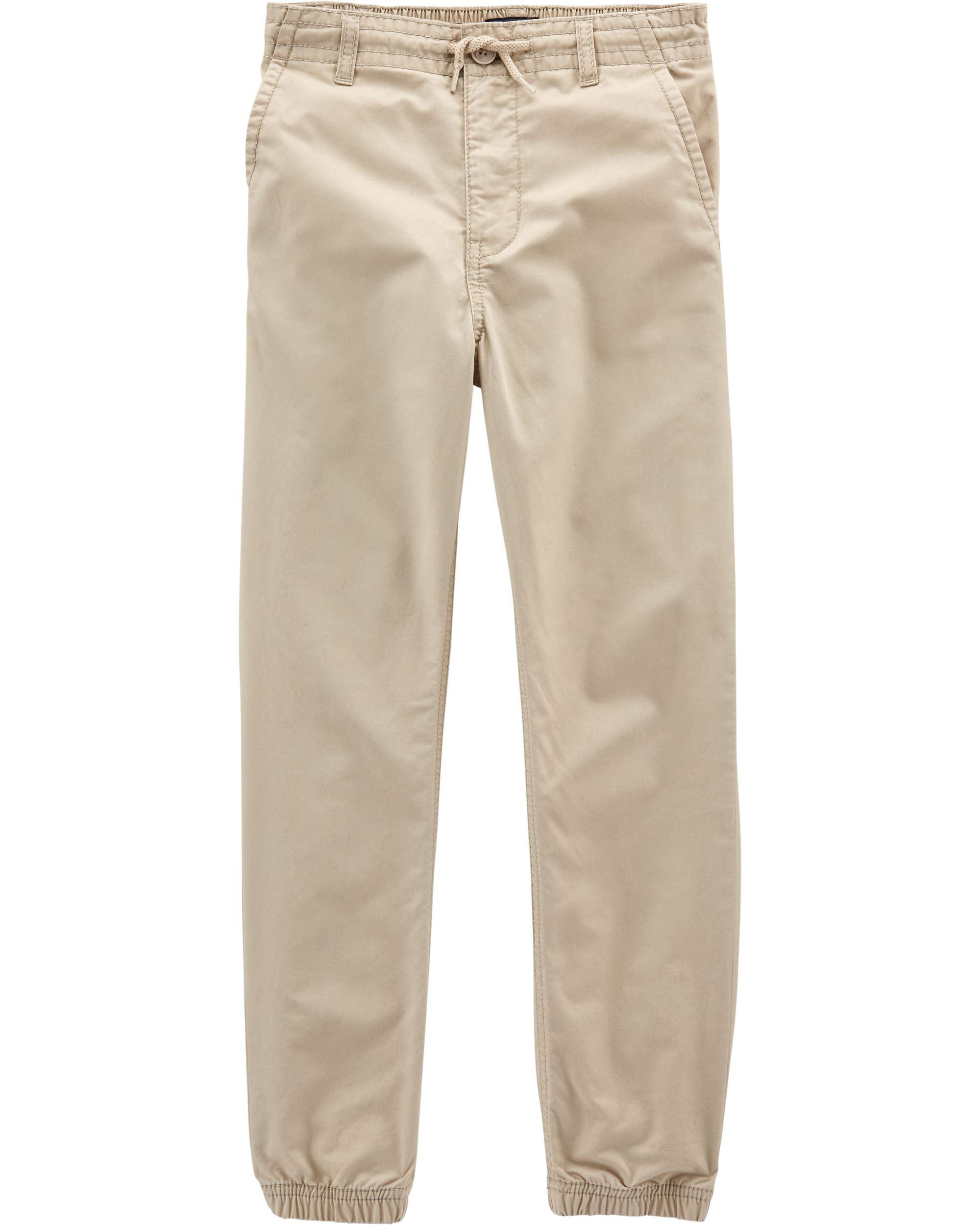 OshKosh Boys' Twill Joggers - Comfortable Pull-on Pants for Play & School