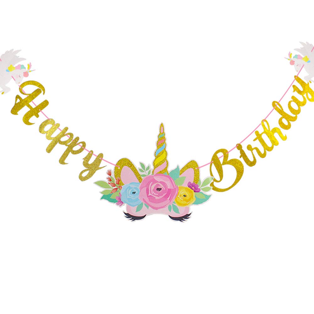 Happy Birthday Banner for Girls - Colorful Birthday Party Decorations & Supplies - Perfect for Home Decor, Kids' Birthday Parties & Celebrations