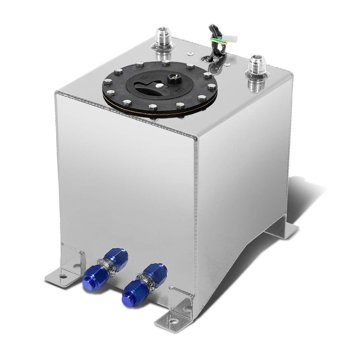 DNA MOTORING 2.5 Gallon Aluminum Fuel Cell Gas Tank - Top Feed Design 8