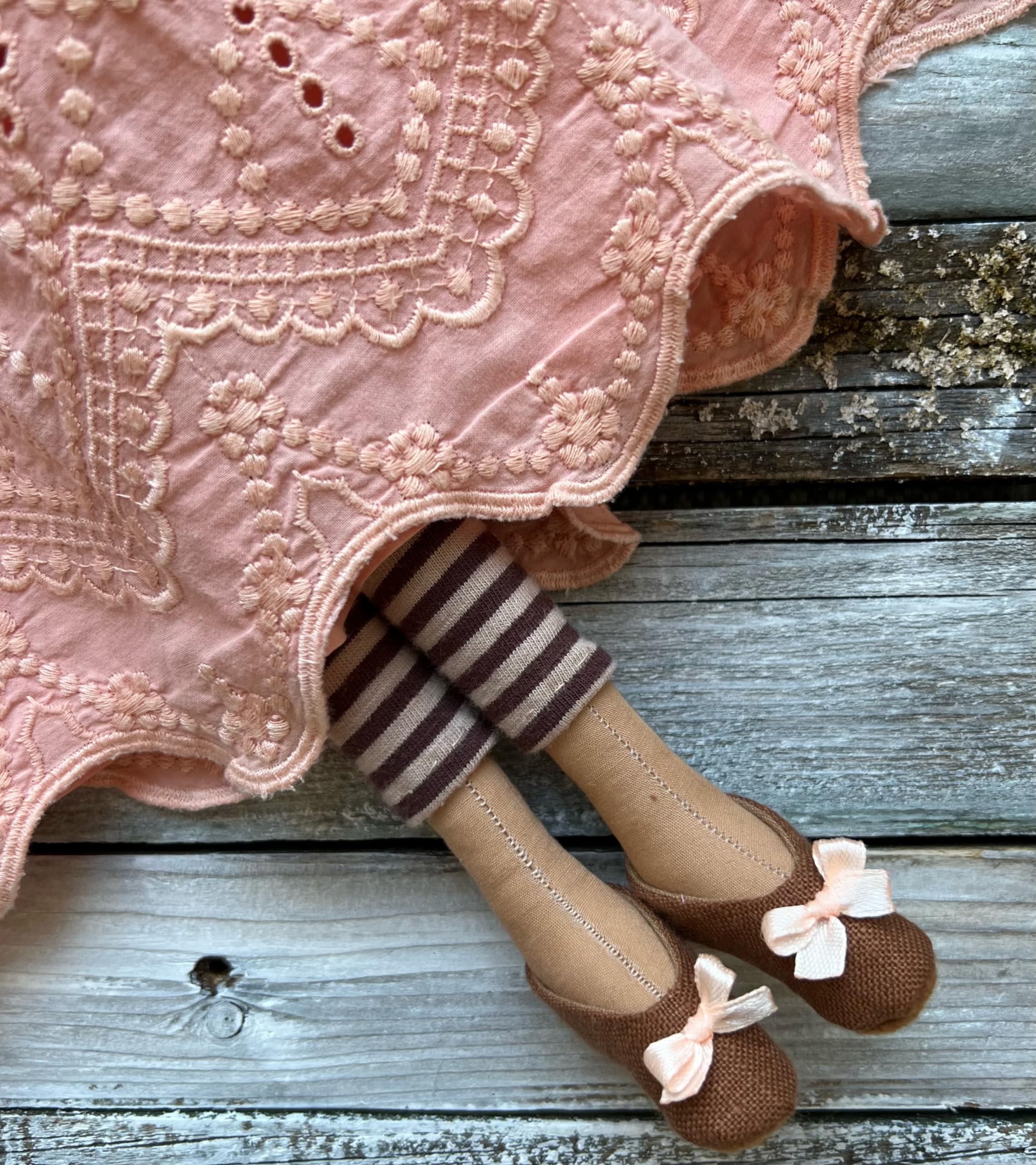 Handmade Boho Coffee Tilda Rag Doll - Cute Textile Kitchen Decor, Angel Home Accent, Unique Gift for Coffee Lovers & Mothers | Perfect for Farmhouse Kitchens, Coffee Shops & Nursery Decor