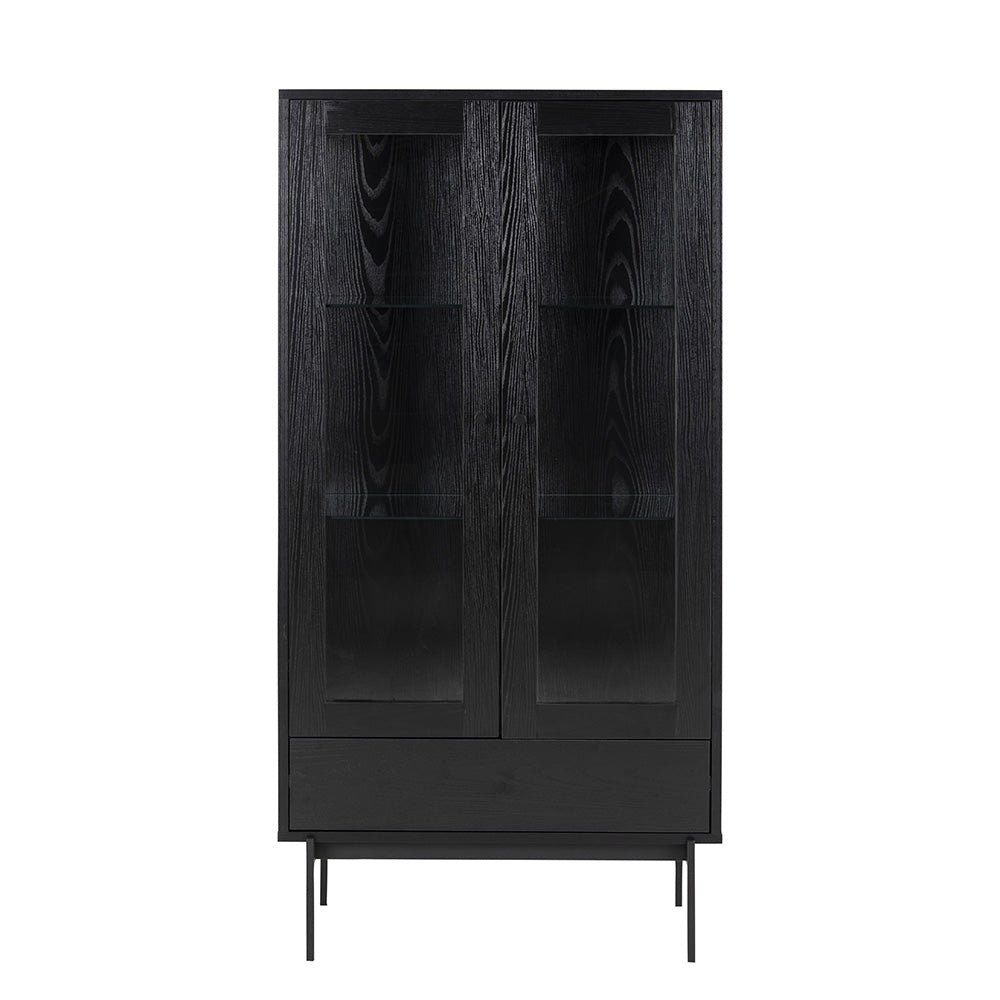 KREMAN 75cm Black Display Unit - Perfect for Retail Stores, Boutiques & Home Decor Showcases