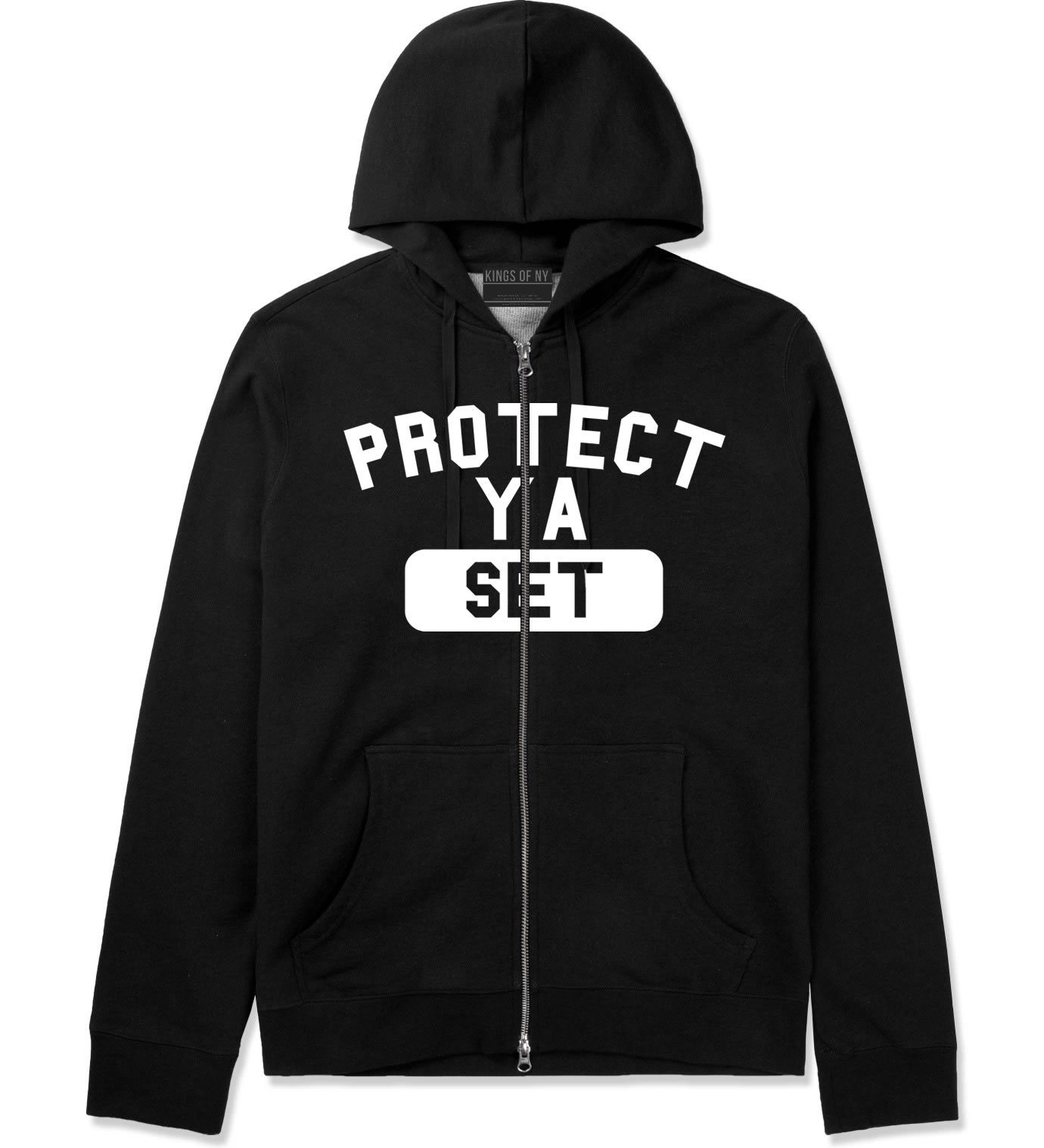 Kings Of NY Protect Ya Set Zip Up Hoodie for Men & Women - Stylish Streetwear for Urban Fashion & Casual Wear