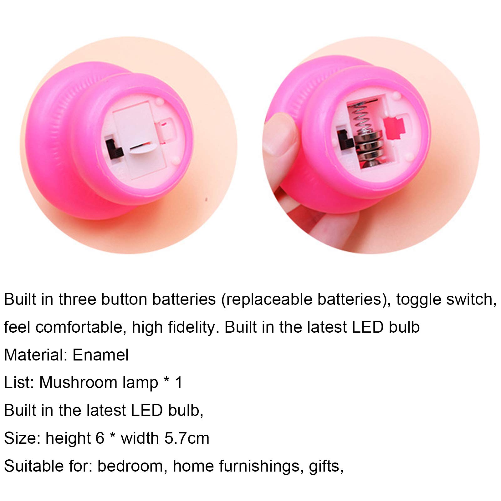 Adorable Mushroom Night Light - Purple LED Desk Lamp for Kids & Adults, Perfect for Bedroom, Nursery, Office Decor & Gift Giving