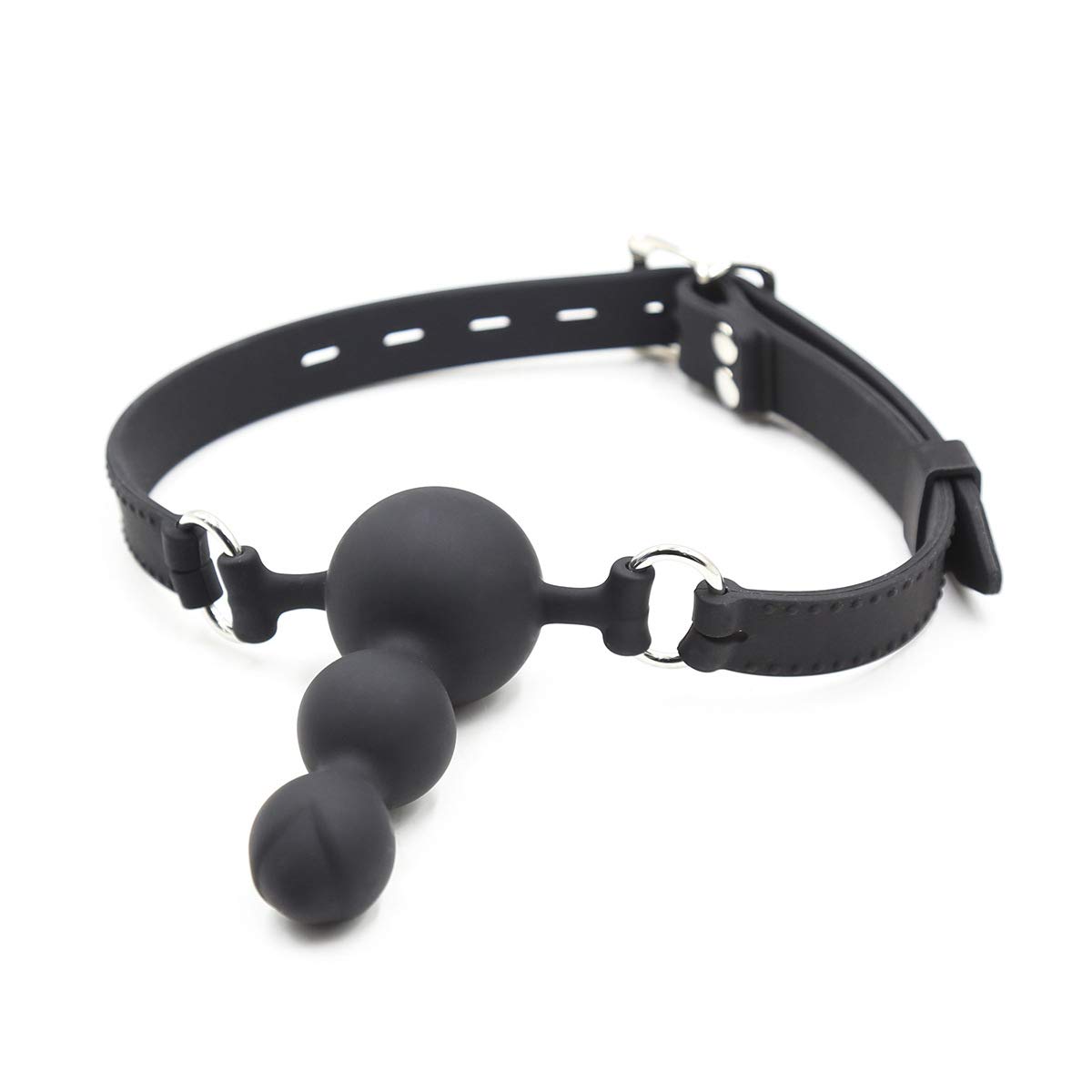 Premium Adjustable Silicone Ball Gag with Dildo - BDSM Bondage Strap-On for Couples - Adult Sex Toy for Role Play & Sensory Play - Perfect for Spicing Up Bedroom Fun & BDSM Scenes