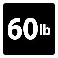 f) 60lb
