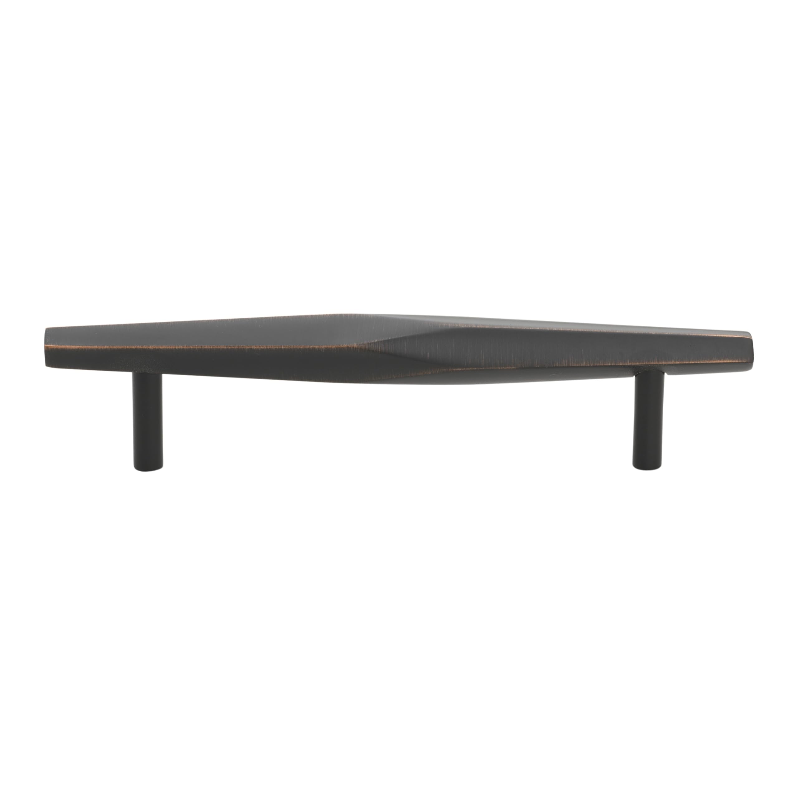 GlideRite 5 Inch (128mm) Solid Faceted Cabinet Bar Pull Handle - Oil Rubbed Bronze - 4789-128 - Perfect for Kitchen Cabinets, Bathroom Vanities & Furniture Drawers