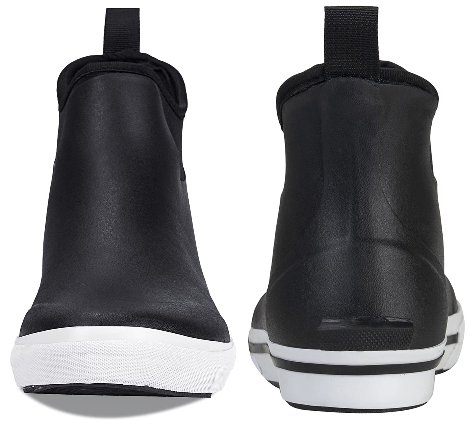 **TENGTA Men's Waterproof Deck Boots – Ankle Rain Boots with Neoprene Lining & Rubber Sole – Ideal for Fishing, Boating, and Outdoor Work**