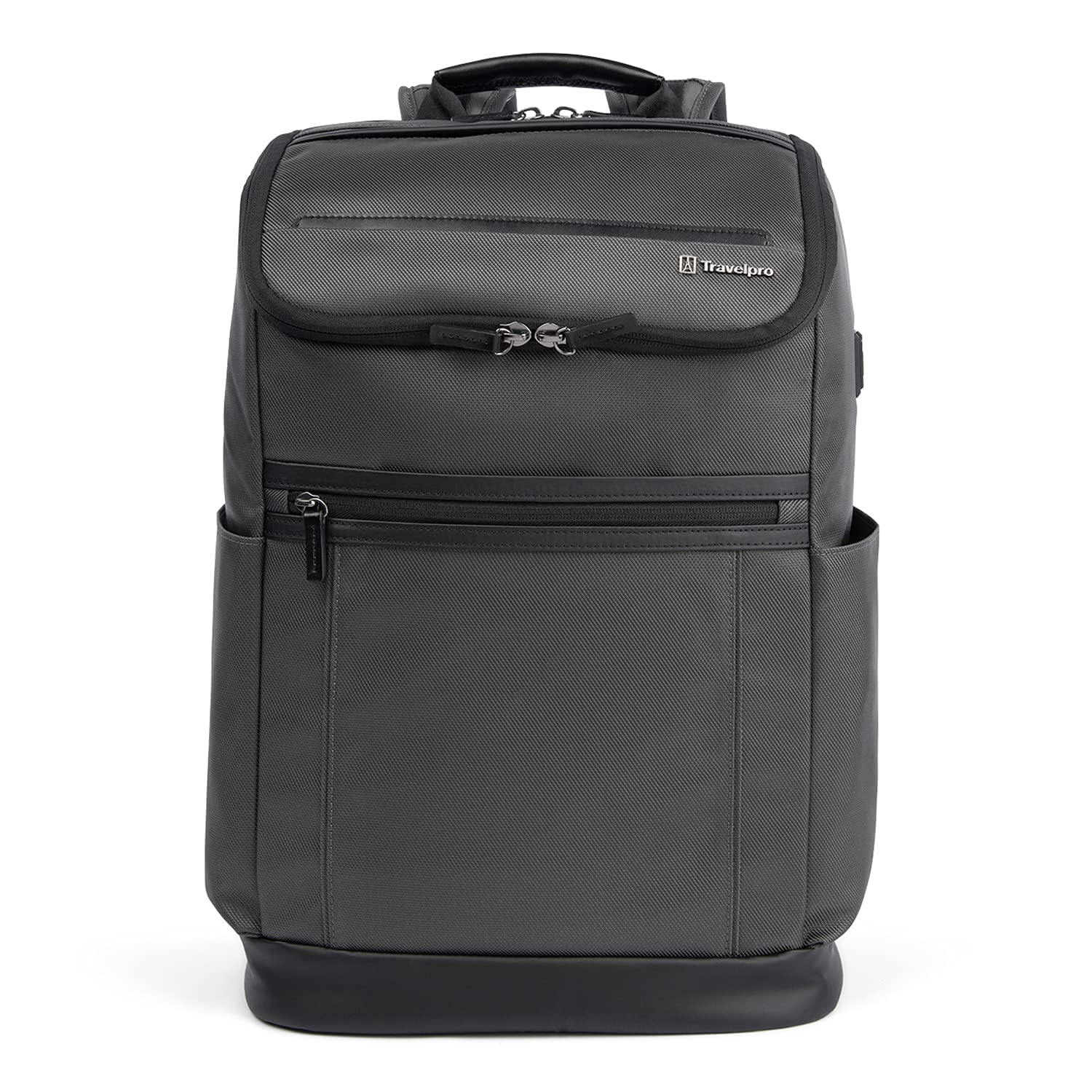 Travelpro Crew Executive Choice 3 Medium Top Load Backpack for 15.6 Inch Laptops & Tablets with USB A & C Charging Ports - Durable Business & Travel Backpack for Men & Women in Titanium Grey - Perfect for Office Commute, Air Travel & College Use
