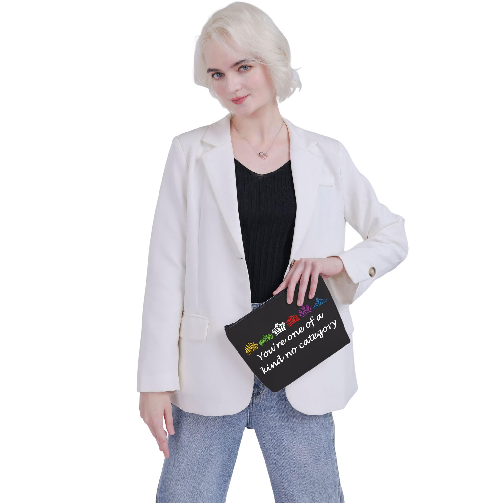 VAMSII Six the Musical Makeup Bag - Zipper Organizer for Cosmetics & Accessories | Perfect for Theatre Fans, Travel, and Daily Use | Six West Broadway Show Merchandise