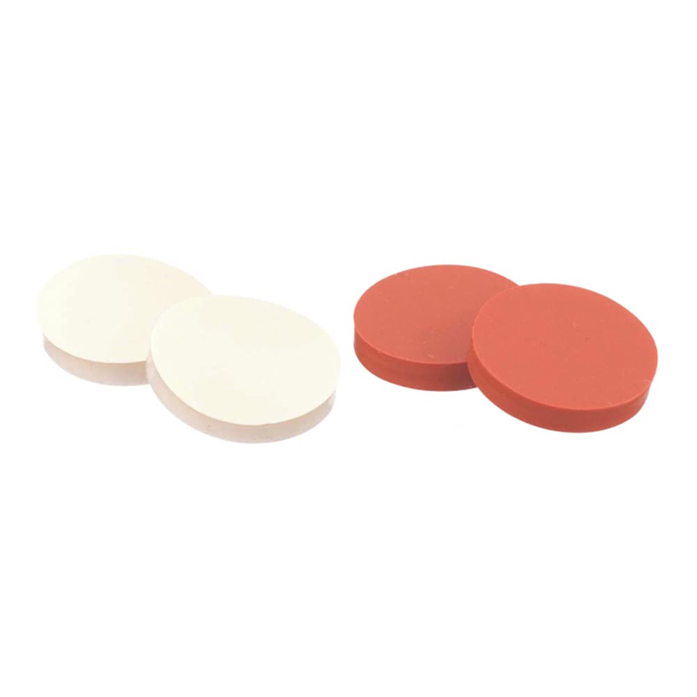 Wheaton W240587 PTFE/Silicone Septa for 22mm Screw Caps - 100 Pack | Chemical-Resistant Lab Seals for HPLC, GC Vials & Sample Storage