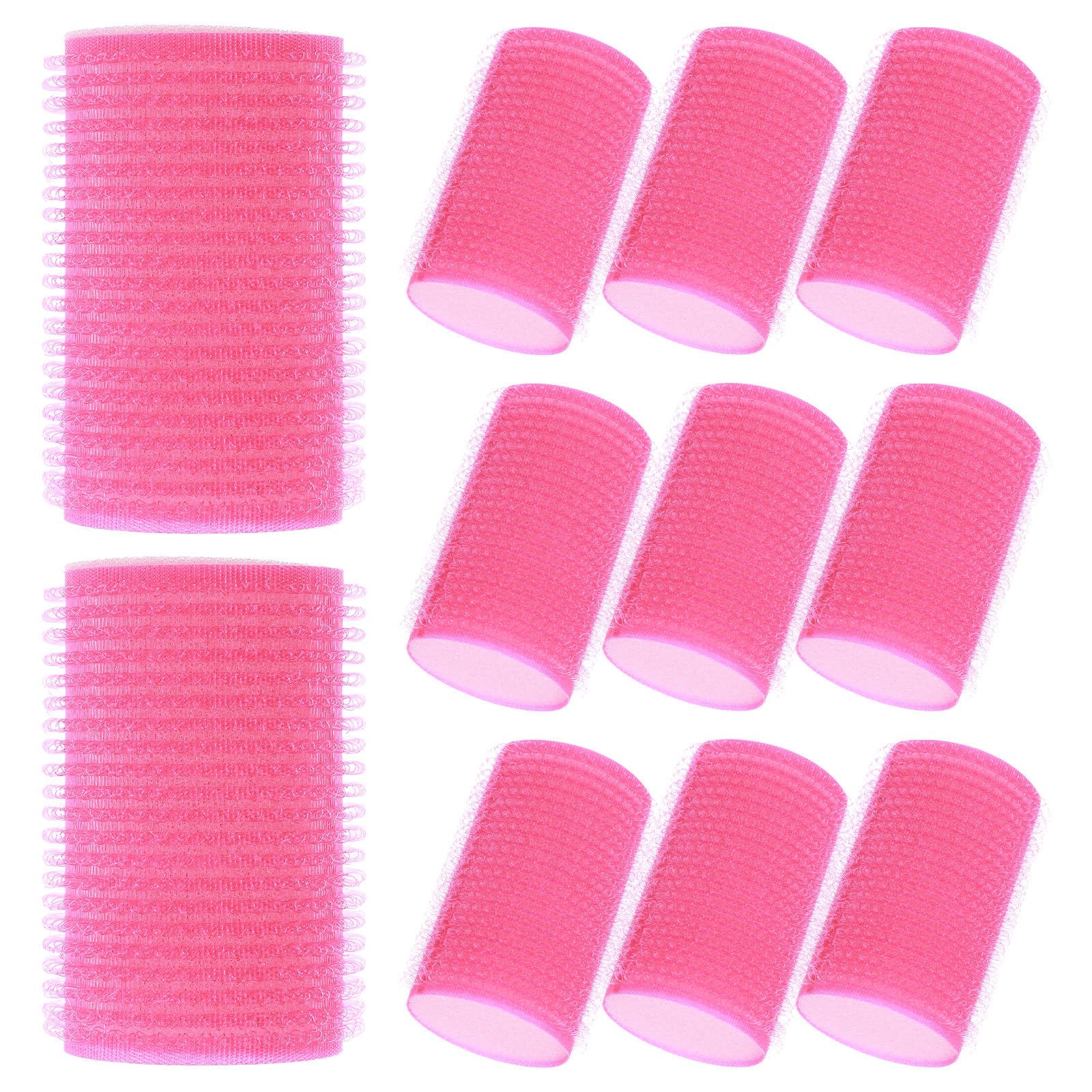 12pcs Self-Grip Hair Rollers for Bangs & Curls - Soft Sponge Curlers for Women & Girls - Perfect for Styling, Volume & Heat-Free Curls at Home or Salon