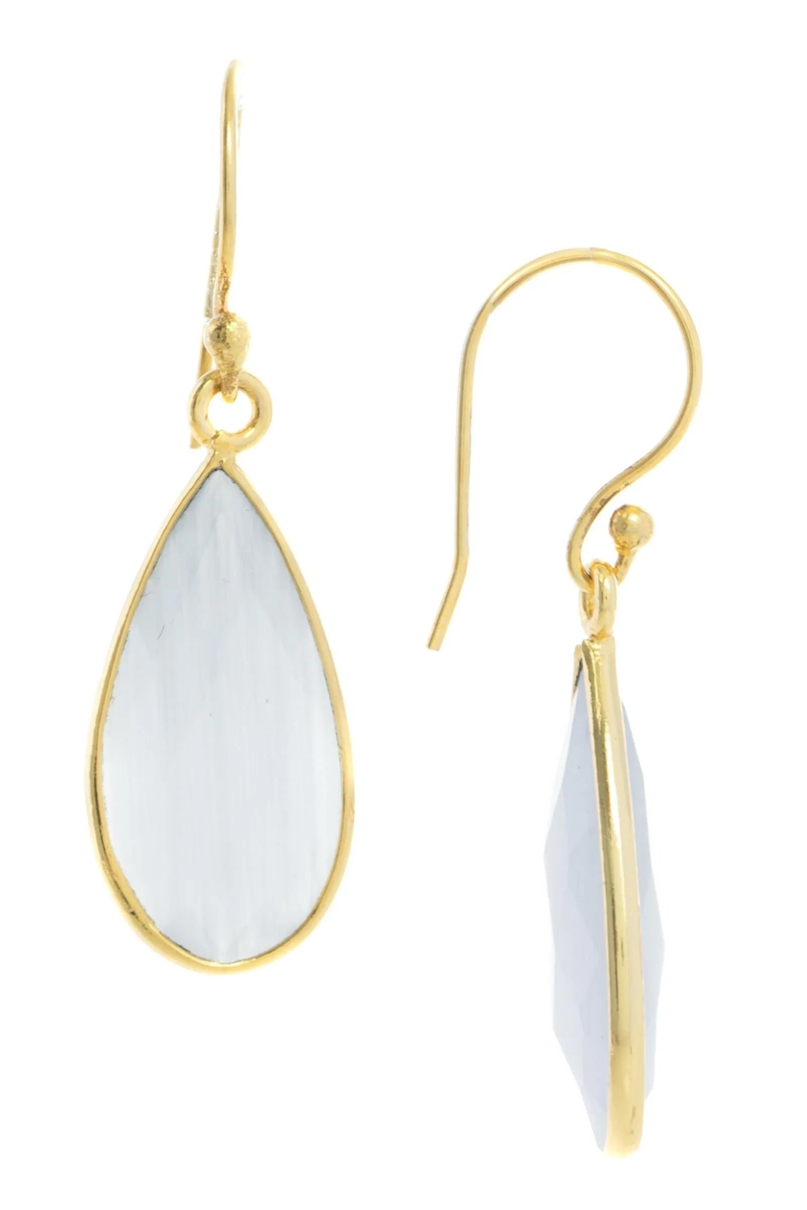 Elegant Single Gemstone Drop Earrings for Women - Dainty & Minimalist Jewelry for Parties, Weddings & Everyday Wear