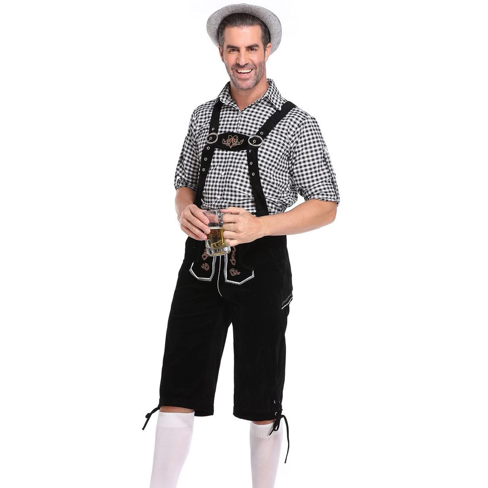 Authentic Bavarian Oktoberfest Hat - Traditional German Beer Festival Hat for Oktoberfest, Halloween & Costume Parties - Perfect for Oktoberfest Celebrations, Themed Events & Bavarian Style Outfits