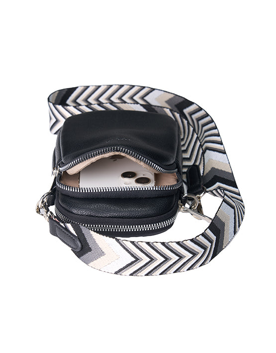 Tosca TH054 Mini Utility Phone Bag - Black | Compact Crossbody Pouch for Phone, Cards & Essentials | Perfect for Travel, Shopping & Everyday Use