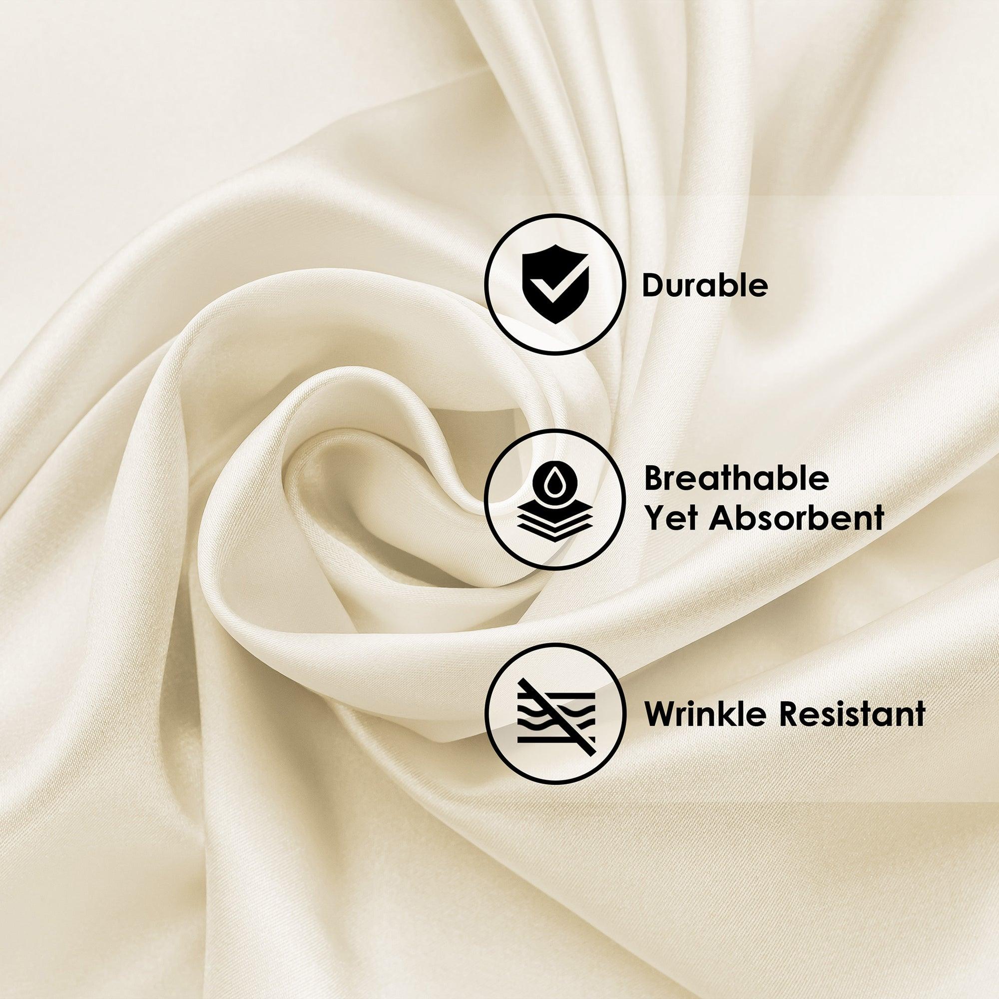 600 Thread Count Cotton Blend Solid Deep Pocket Sheet Set - Ultra Soft & Breathable Bed Sheets for Queen & King Size Beds - Perfect for Luxury Bedroom & Hotel Use