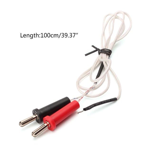 1Pc White K-Type Thermocouple Sensor (-50°C to 350°C) for Multimeters & Temp Meters