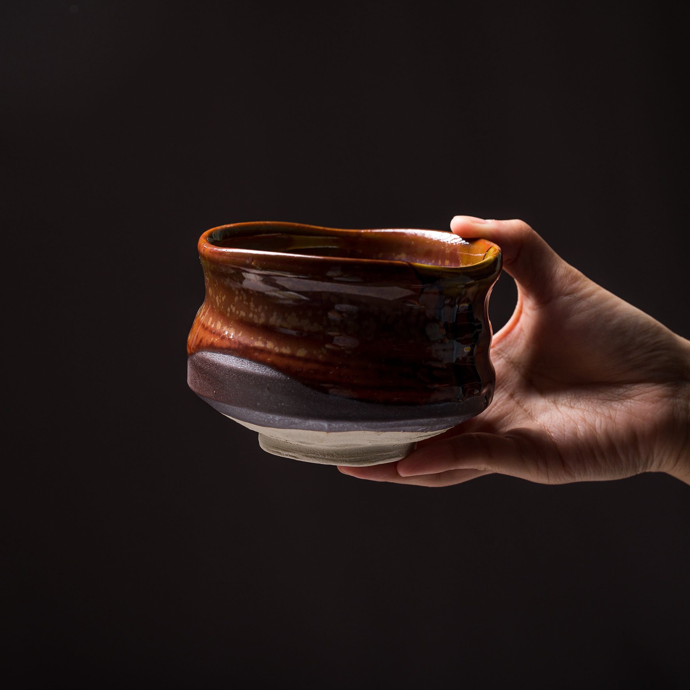 Premium Matcha Bowl - Handcrafted Ceramic Sunrise Design for Japanese Tea Ceremony | Perfect for Traditional Matcha Preparation & Zen Meditation Gifts