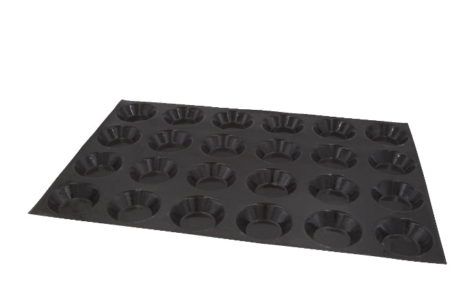 Flexipan Tartlette 24 Forms - Non-Stick Silicone Baking Mold for Perfect Tarts, Pies & Desserts | Ideal for Home Bakers & Professional Chefs | Great for Holidays, Parties & Baking Gifts