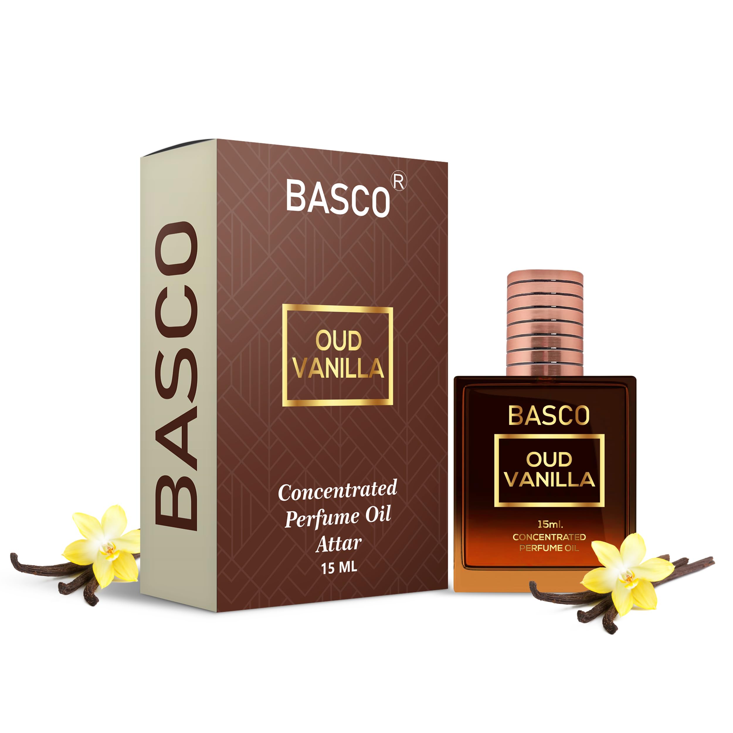 BASCO OUD VANILLA ATTAR Perfume for Men & Women - Long Lasting Fragrance, Alcohol-Free, Expertly Crafted - Perfect for Date Nights, Special Occasions & Daily Wear