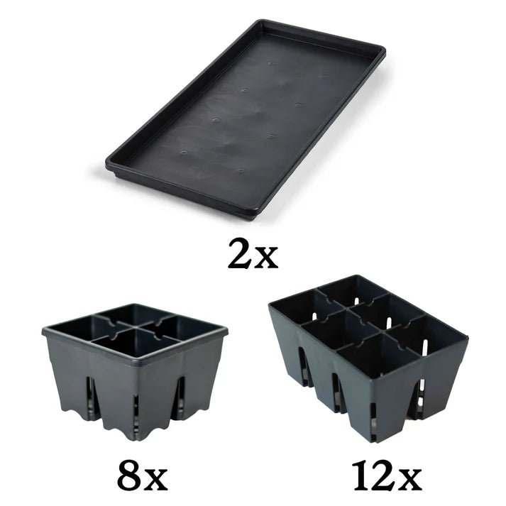 Epic Gardening Seed Starting Kit - Complete Indoor Plant Starter Bundle for Vegetables, Herbs & Flowers - Perfect for Home Gardeners & Beginners (Includes Trays, Pots & Labels)