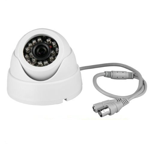 HD 600TVL Day & Night Vision Security Dome Camera - Indoor CCTV Surveillance with 50ft IR Range for Home, Office & Business Security Monitoring
