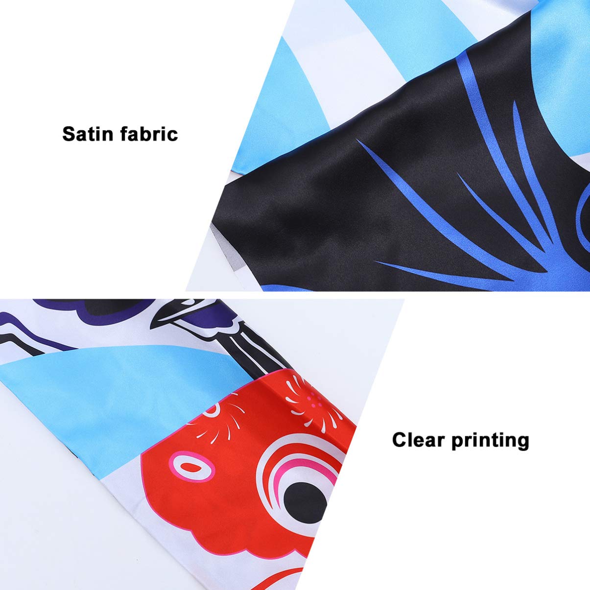 Japanese Carp Streamer Flag - Japandi Style Outdoor Satin Fabric Yard Banner for Spring & Summer Home Decor - Perfect for Garden, Patio, and Asian-Inspired Themed Parties