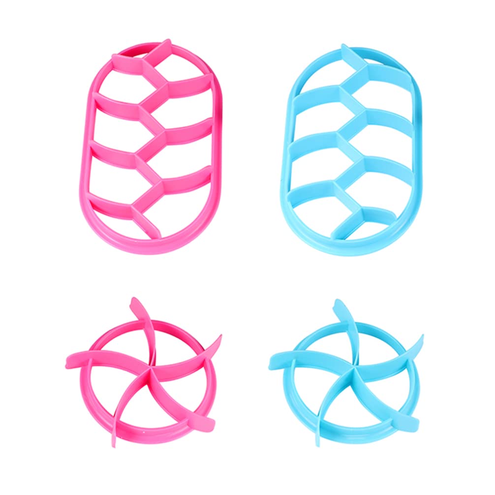 4Pcs Oval Dough Press Cutters - Bread Baking, Pastry Stamp Molds for Chocolate, Fondant, Pizza, Biscuit & Sandwich Making | Perfect for Home Baking, Cake Decorating & DIY Dessert Tools