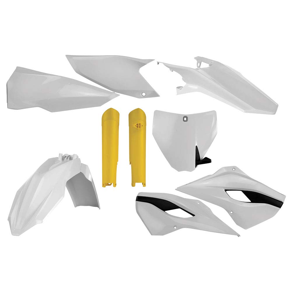 Original Acerbis Full Plastic Kit for Husqvarna TC 250 2014 - Durable Replacement Body Panels for Off-Road Motorcycle Racing & Maintenance