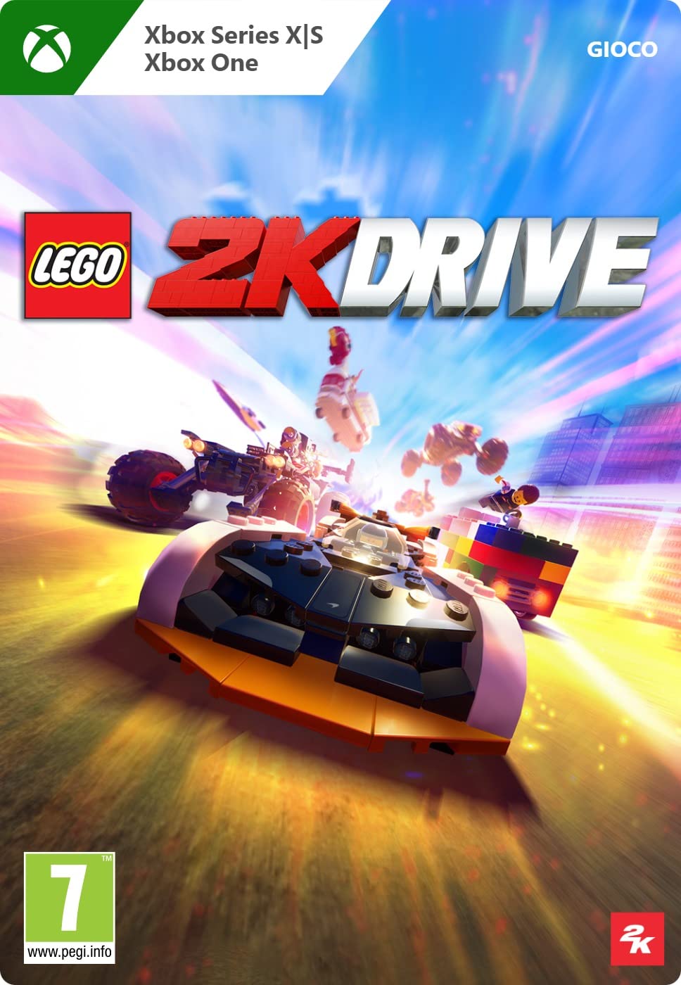 LEGO 2K Drive (Cross-Gen) - Digital Download Code for Xbox One & Xbox Series X|S - Open-World Racing Adventure for Family Game Nights