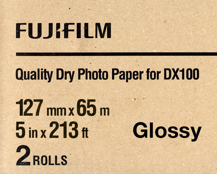 Fuji DX100 Glossy Photo Paper 5x213' (2 Pack) - Premium Quality for Inkjet Printers, Ideal for Photo Printing, Scrapbooking & Craft Projects