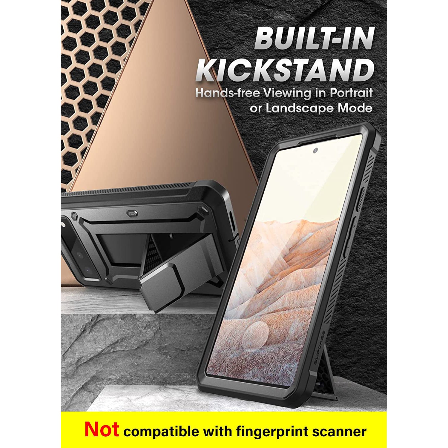 Google Pixel 6 Unicorn Beetle PRO Rugged Holster Case - Heavy Duty Protection with Kickstand & Belt Clip - Perfect for Construction, Outdoor Adventures & Daily Use