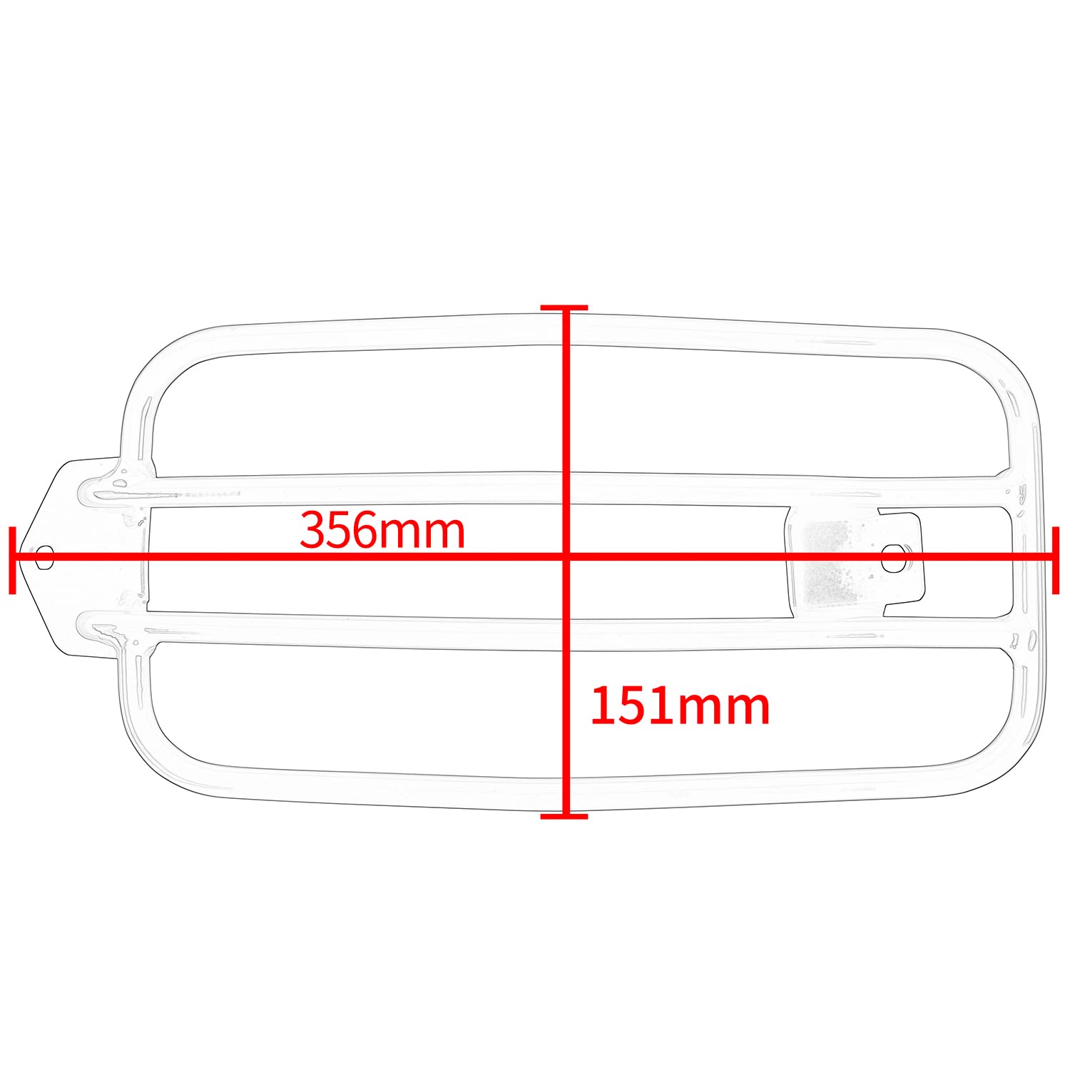 Motorcycle Rear Solo Seat Luggage Carrier Rack for Honda Rebel CMX1100 CM1100 CMX 1100 CM 1100 (2021-2023) - Heavy Duty Rear Fender Cargo Shelf Bracket Accessories - Perfect for Touring, Commuting & Long Distance Riding