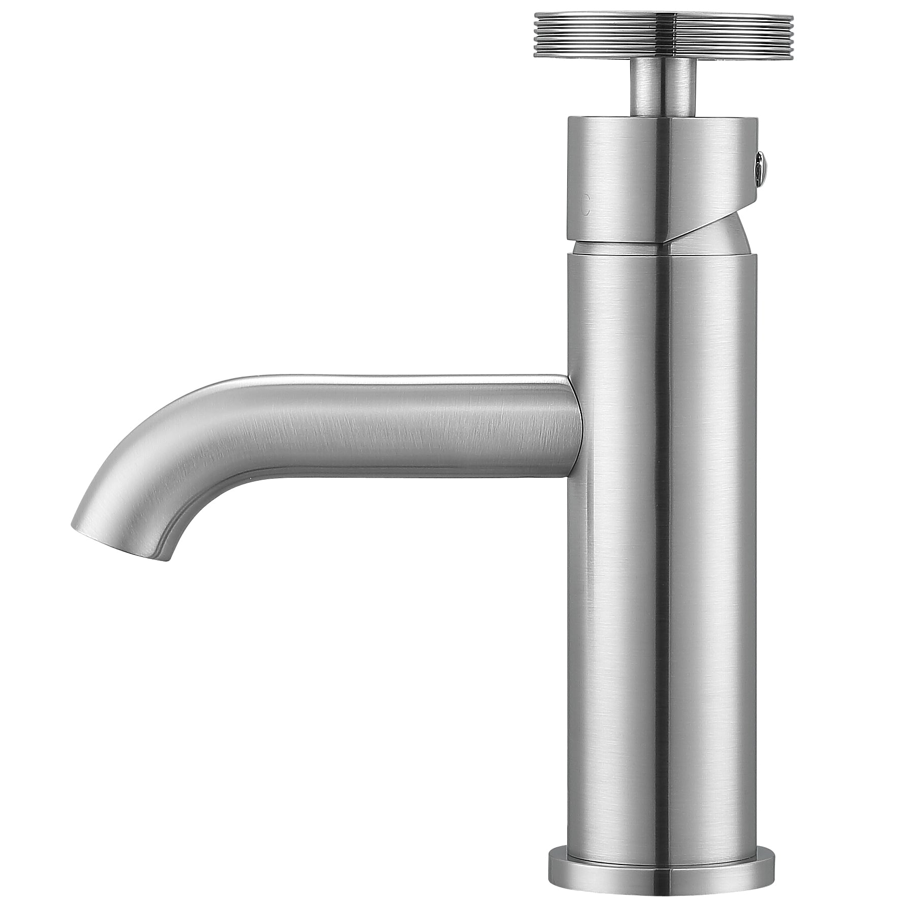 Ancona Nova Series Single Lever Brushed Nickel Bathroom Faucet - Modern Water-Saving Design for Sink, Vanity & Powder Room Installation