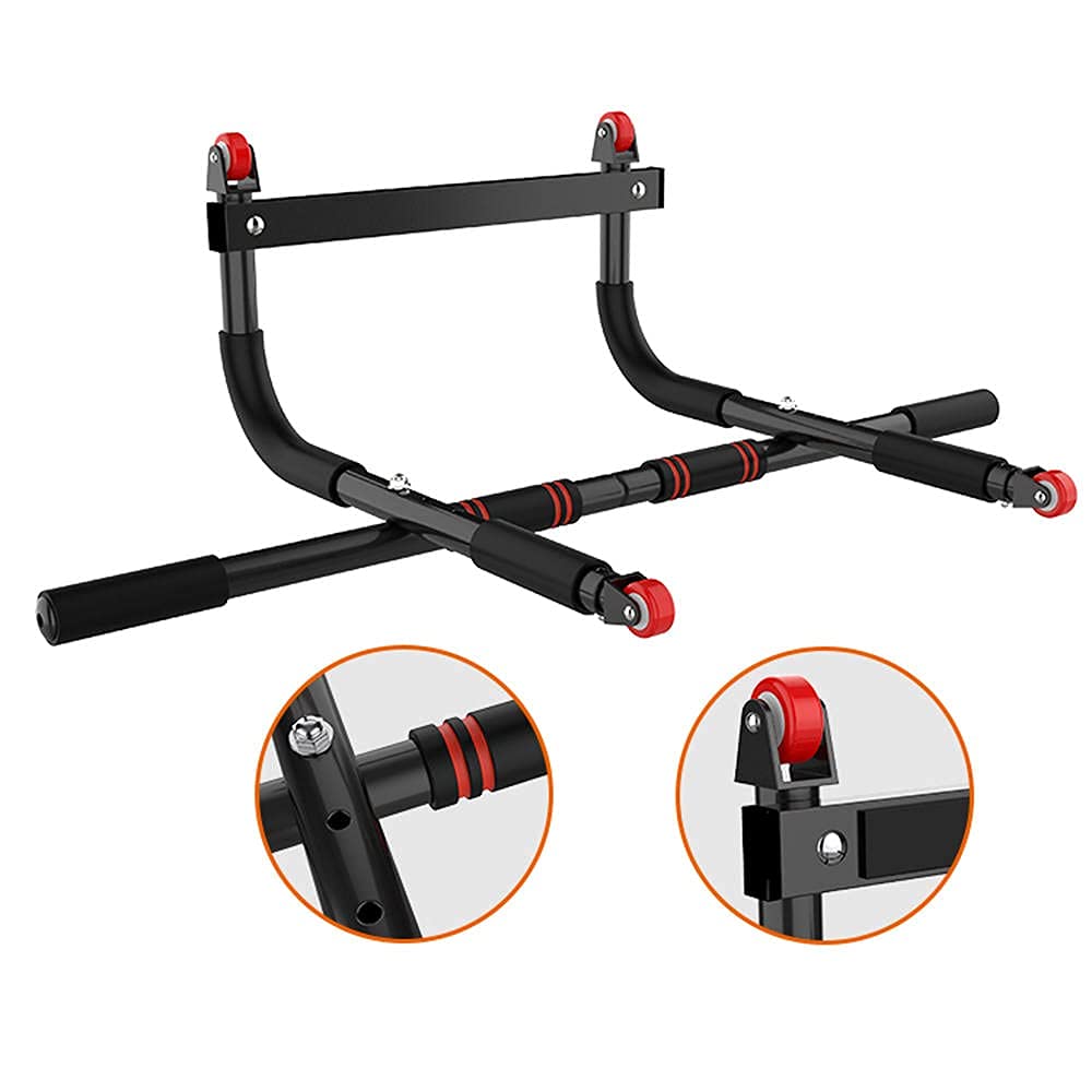 Adjustable Pull Up Bar for Home Gym - Heavy Duty Chin Up Bar with Adjustable Width for Indoor Workouts - Perfect for Strength Training, Calisthenics & Home Fitness Exercises