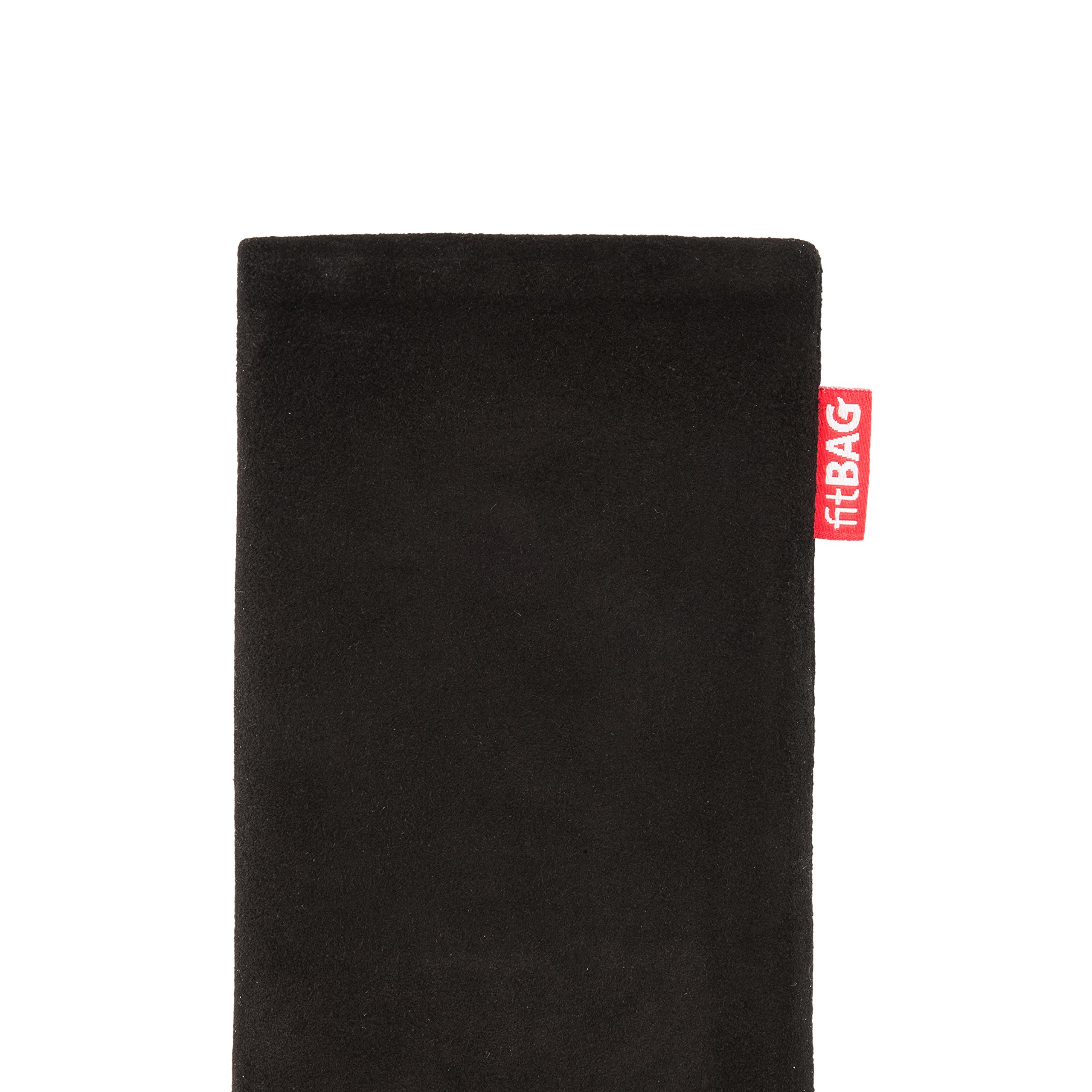 Premium Black Custom Tailored Leather Sleeve Case for Sony Xperia 1 II - German-Made Genuine Nappa Leather with Microfiber Lining | Perfect for Business Professionals & Travel Protection