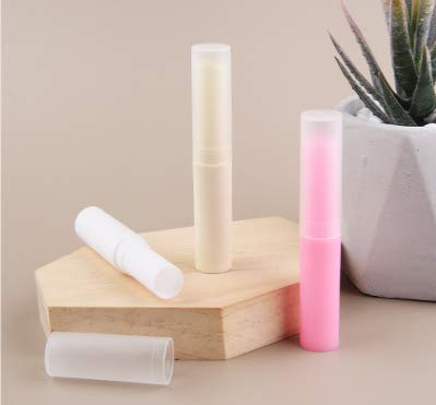 24PCS 4g White Empty Lipstick Tubes - Rotating Plastic DIY Lip Balm Containers with Cap for Handmade Lip Gloss, Body Balms & Cosmetics | Perfect for DIY Beauty Projects, Homemade Lip Care & Small Business Packaging