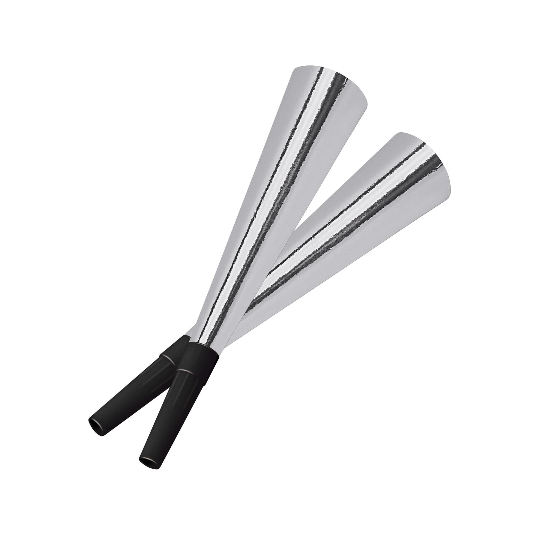 100 Pack Beistle Sparkling Silver New Year's Party Horns - Noise Makers for New Year's Eve Celebrations, Birthday Parties & Festive Events