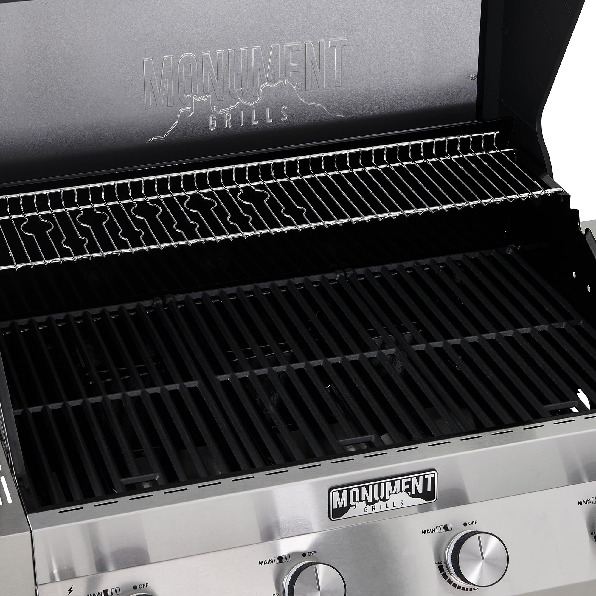 Monument Grills Denali 405 4-Burner Liquid Propane Gas Smart BBQ Grill with WiFi Control - Stainless Steel Outdoor Grill with Side Burner & Knob Controls - Perfect for Backyard BBQs, Tailgating & Outdoor Cooking Parties