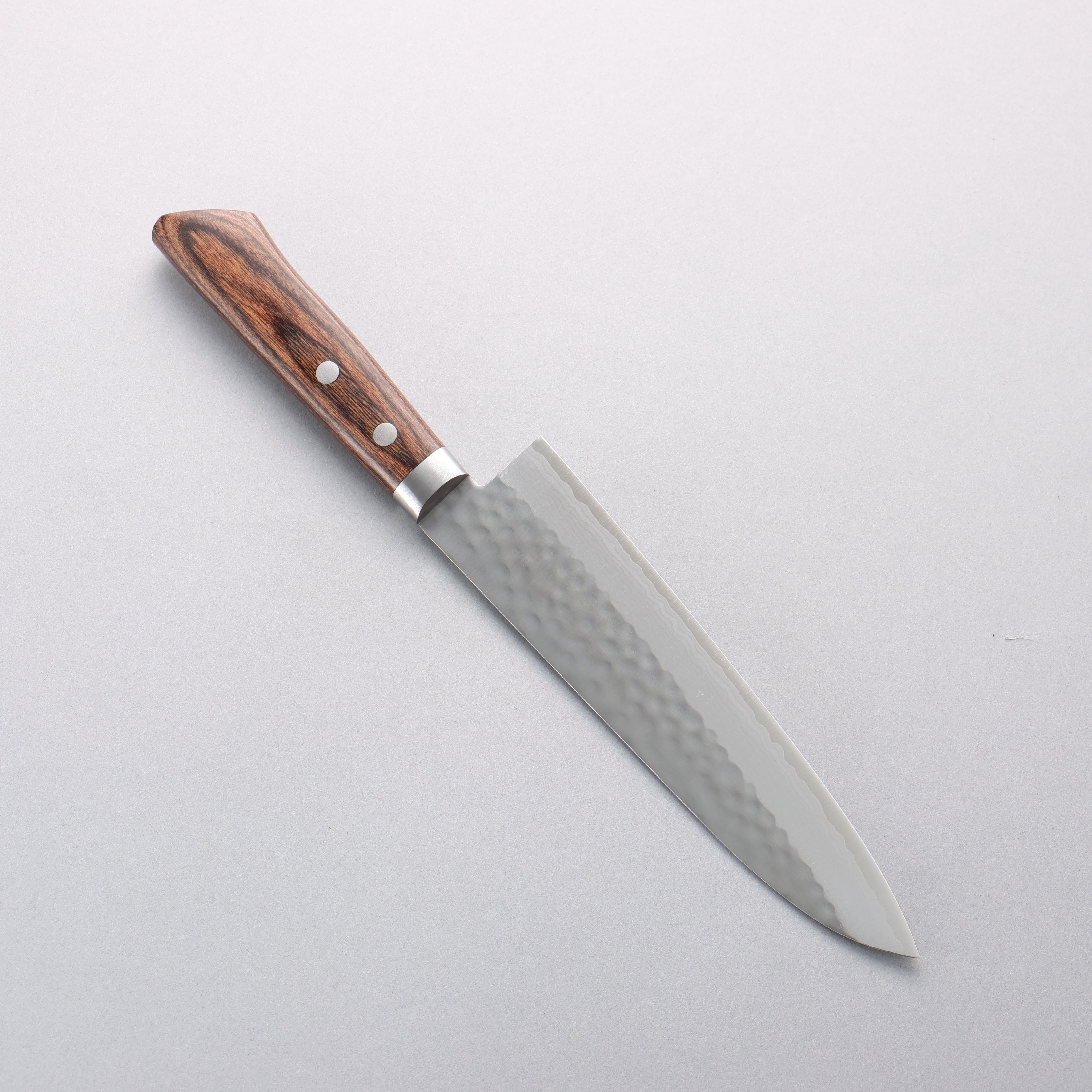 Kunihira Kokuryu VG10 Hammered Damascus Gyuto Chef Knife 180mm - Japanese Kitchen Knife with Scotch Pakka Wood Handle - Perfect for Slicing, Dicing, and Meat Cutting