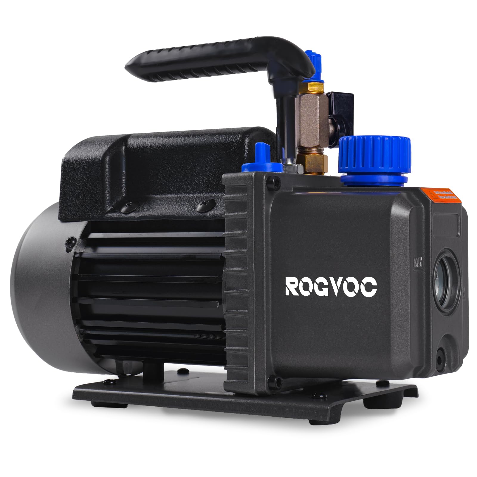 3.5 CFM 110V 1/4 HP Single Stage Rotary Vane Vacuum Pump for HVAC, Automotive AC Repair & Refrigerant Recharging - Compatible with R12, R22, R134a, R410a - Ideal for Professional Mechanics & DIY Car AC Maintenance
