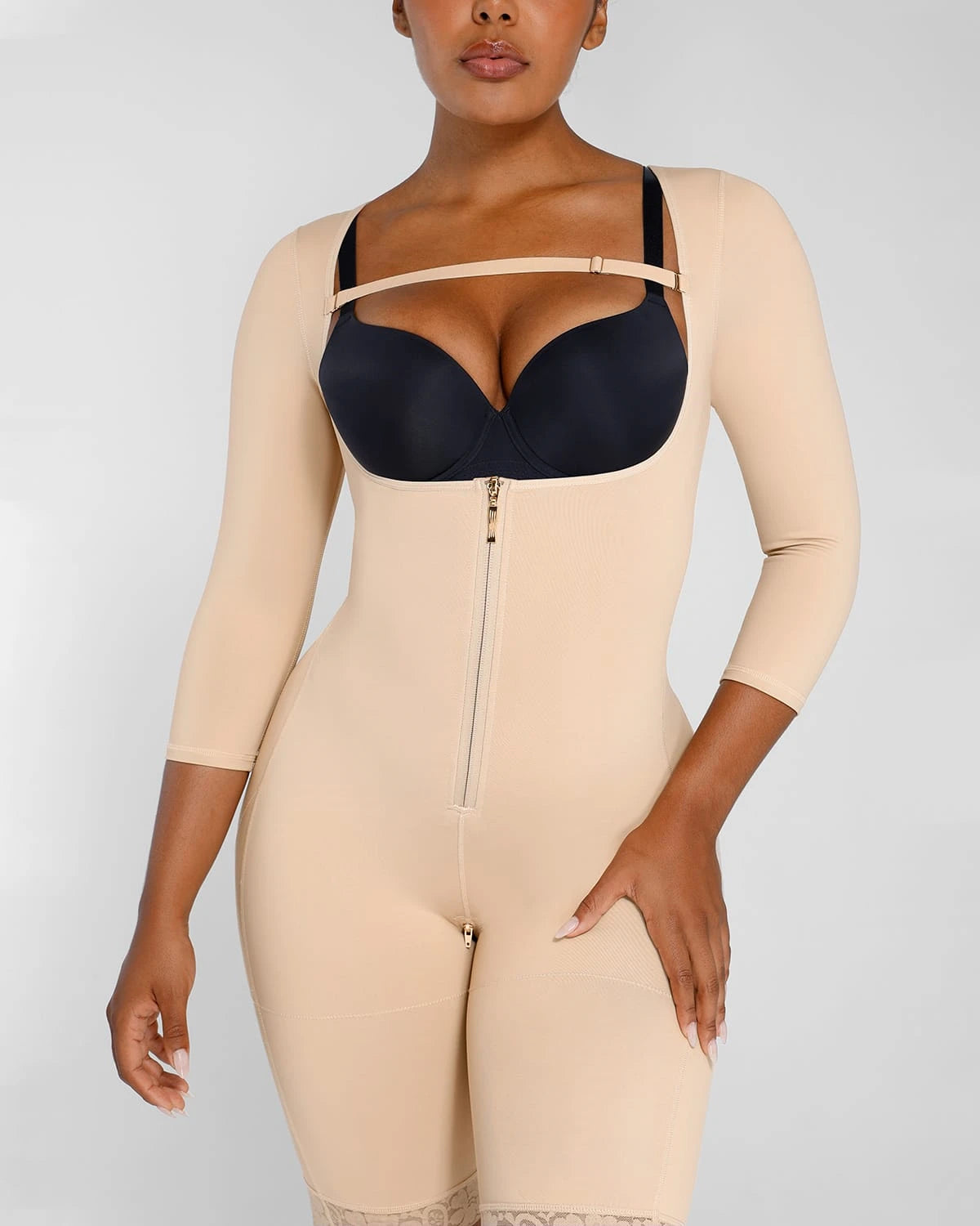 AirSlim® Open Bust Butt Lifting Bodysuit - Shapewear for Women, Tummy Control & Booty Enhancement | Perfect for Dresses, Jeans & Special Occasions